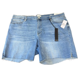 Women's‎ NWT Nicole Miller SOHO High Rise Raw Hem Denim Shorts 20